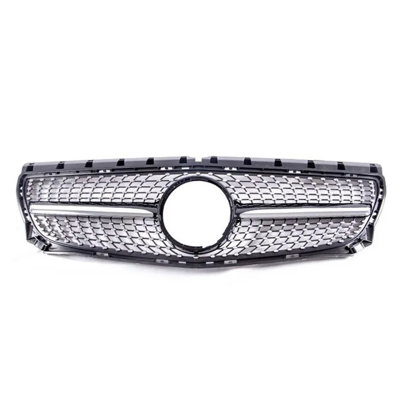 ABS Black Silver Grill Replacement Front Bumper Radiator GT Grille for Mercedes Benz B Class W246 2012-2014 Diamonds Grilles