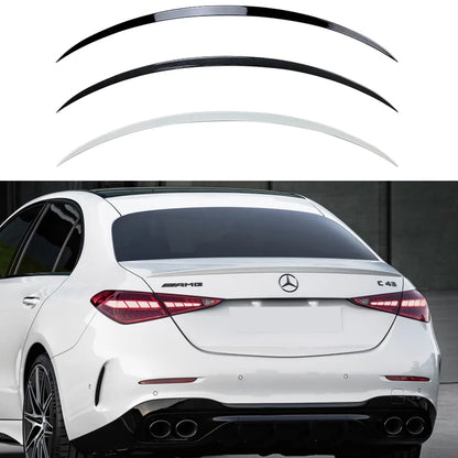 Rear ABS Plastic Spoiler For Mercedes Benz C Class Sedan 4-Door W206 C180 C200 C260 C300 Spoiler 2015-2021 Trunk Wing Trim Tail