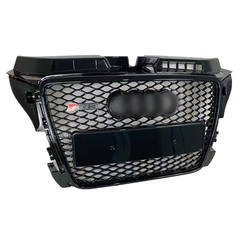 Front Bumper Grill Honeycomb Hood Mesh Grille for Audi A3 a3 up to RS3 Racing Grilles 2009-2013 ABS Plastic Car Accessories