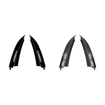 2 PCS Rear Canards Bumper Splitter Car Stickers for Benz C Class W204 AMG Line 2008-2014 Trim Cover Protector ABS Styling