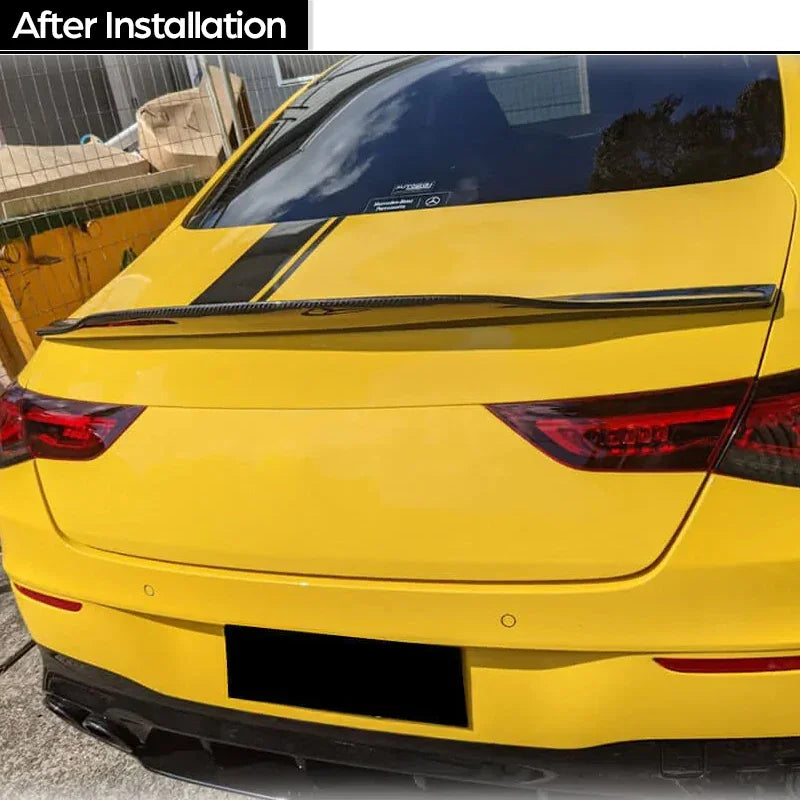 Carbon Fiber Trunk Spoiler for Mercedes CLA Class C118 W118 4-Door Sedan 2019 - 2024 CLA180 CLA200 CLA220 CLA250 CLA35 CLA45 AMG