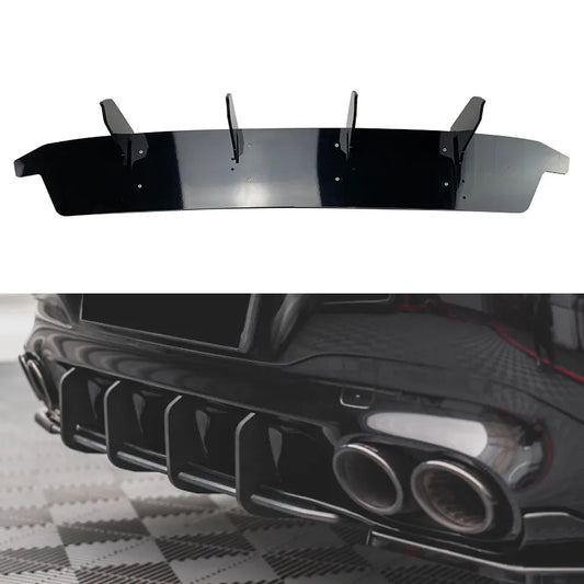 Rear Bumper Diffuser Side Splitters For Mercedes Benz CLA Class C118 CLA35 CLA45 AMG Black Trim Lip Spoiler Cover Car Styling