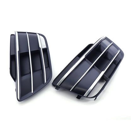 Car Fog Light Frame Cover Front Bumper Lamp Grille Mesh Chrome Trim Fit for Audi Q5 S-LINE Base Style 2018-2022 Car Accessories