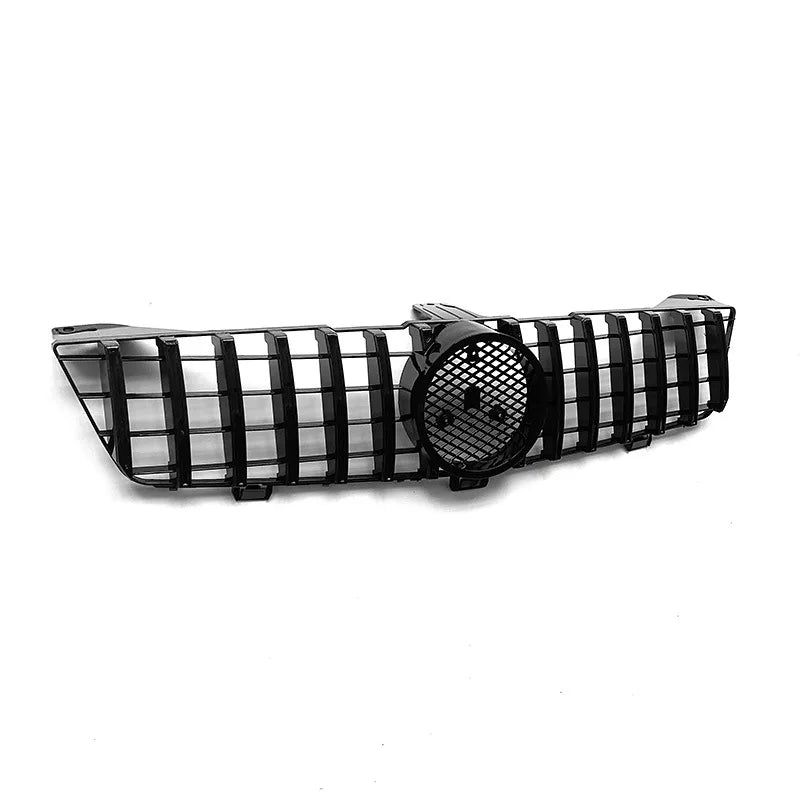 W219 Front Bumper Racing Grill GT Style for Mercedes Benz CLS Class 2005-2011 Black Silver Grilles with Emblem Car Accessories