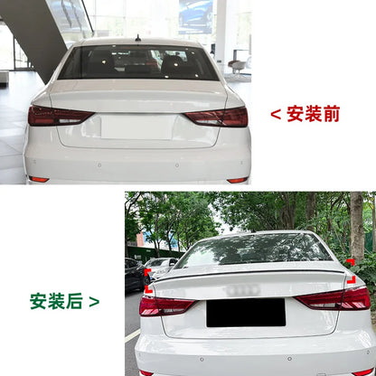 Rear Spoiler for  Audi A3 S3 8V Sedan 2014-2020 S Style Car Rear Wing Lip Trim Spoiler ABS Glossy Black Decklid Splitter Styling