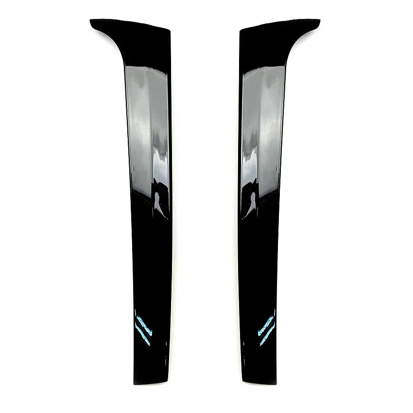 2PCS ABS Glossy Black Car Rear Window Side Spoiler Wing Sticker Trunk Spoiler Side Wing For Volkswagen VW Touareg 2011-2017