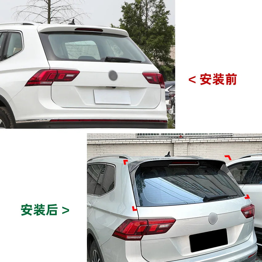 Car Rear Bumper Tail Wing Spoiler Side Wing for VW Tiguan MK2 2017-2023 Ordinary Version To Rline Splitter Diffuser Modification