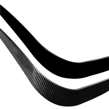 Car Front Bumper Lip Spoiler Side Wing Cover Stickers For BMW X5 G05 2019-2022 M Sport Gloss Black Splitter Canard Air Vent Trim