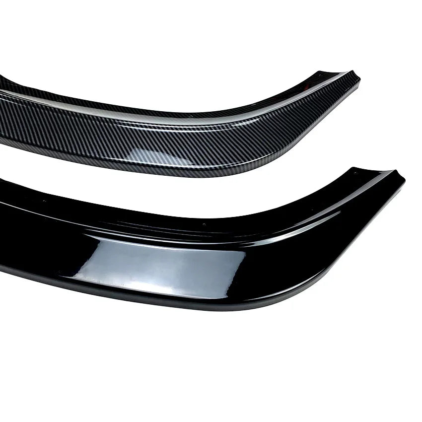 Front Bumper Lip Body Kit Spoiler Splitter Carbon Look Bumper Canard Splitter for Volkswagen VW ID.3 Diffuser Car Accessories