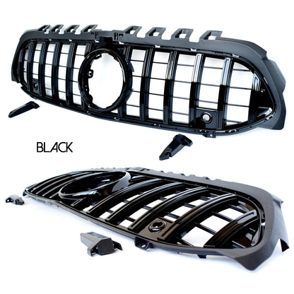 ABS Black Silver Replacement Front Bumper Radiator GT Grille Fit For Mercedes A Class W177 2019+