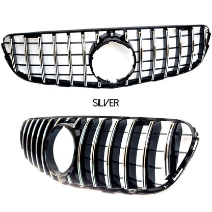 Black Silver Replacement Front Bumper GTR Grille Fit For Mercedes GLC Class X253 SUV C253 Coupe 2015 - 2019