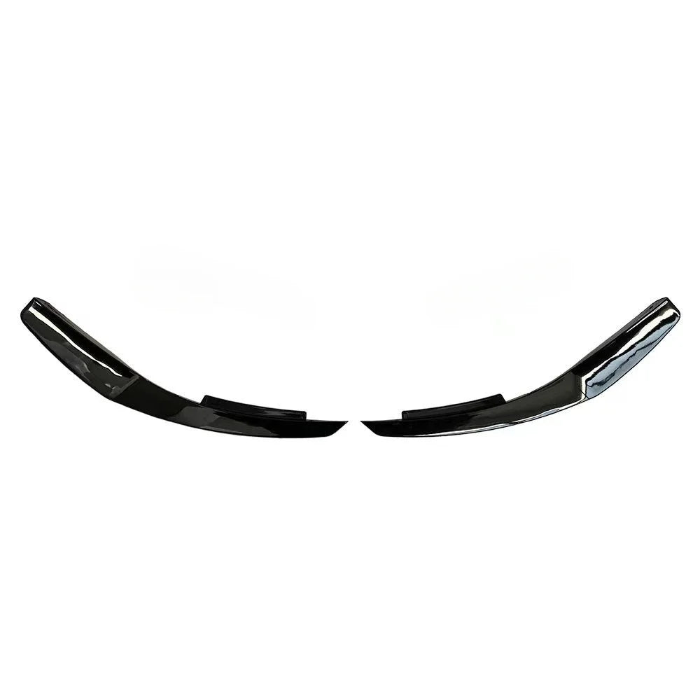 W117 Canards Front Bumper Spoiler Black for Mercedes Benz CLA Class C117 CLA200 2013-2016 Splitter Car Stickers Auto Accessories