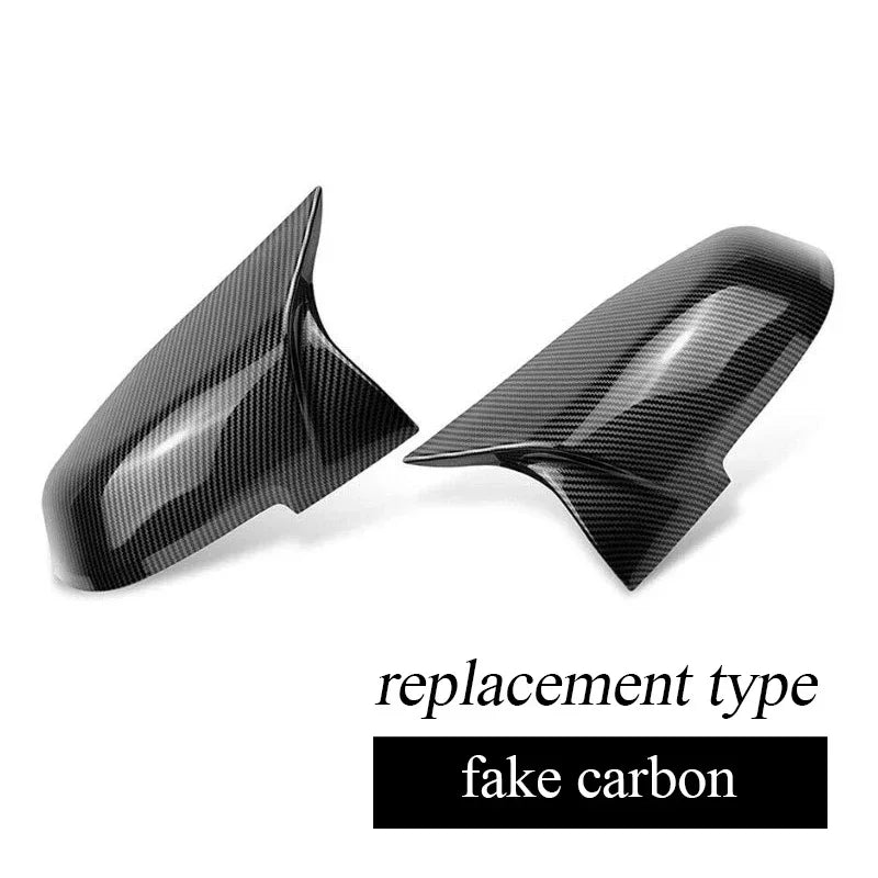 1 Pair ABS & Real Carbon Fiber Rearview Door Mirror Cap Door Mirror Covers for BMW 1 2 3 4 Series X1 F20 F21 F22 F23 F87 M2 F30 F31 F34 F32 F33 F36 E84