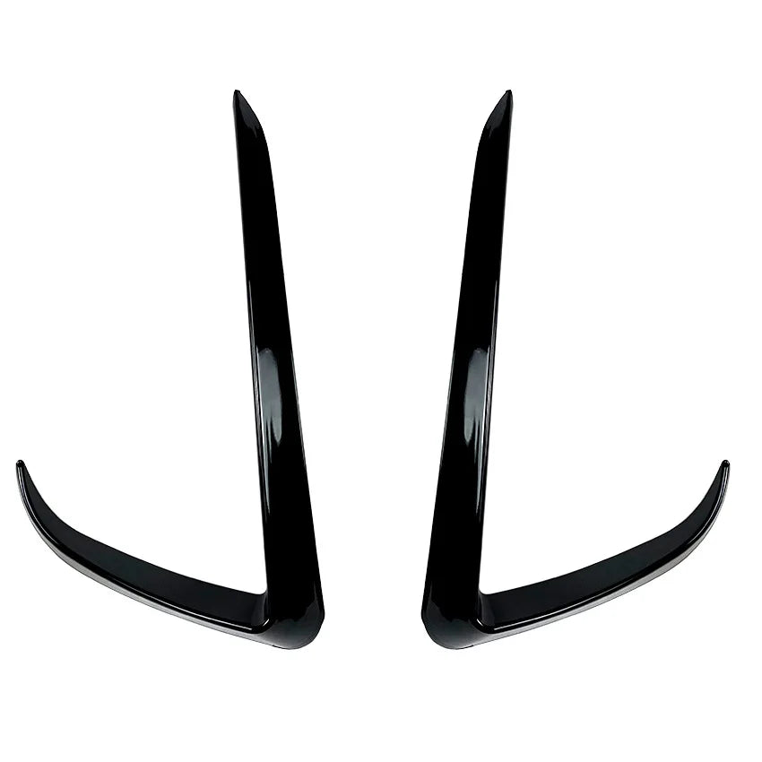 Car Carbon Fiber Front Bumper Splitter Spoiler Rear Canard Air Vent Trim for Tesla Model Y Glossy Black Diffuser Car Accessories