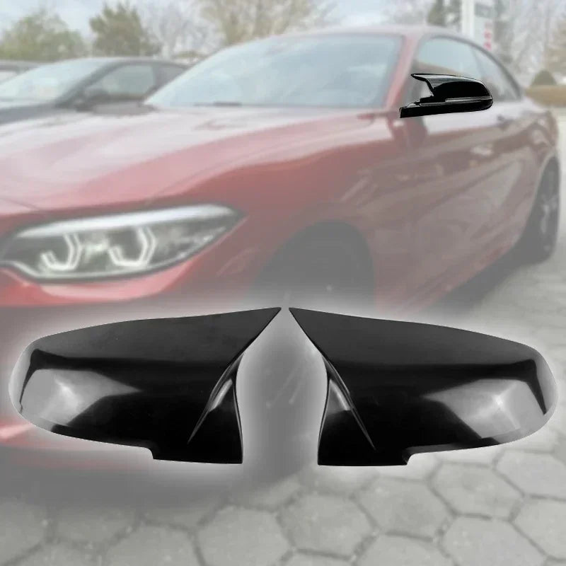 1 Pair ABS & Real Carbon Fiber Rearview Door Mirror Cap Door Mirror Covers for BMW 1 2 3 4 Series X1 F20 F21 F22 F23 F87 M2 F30 F31 F34 F32 F33 F36 E84