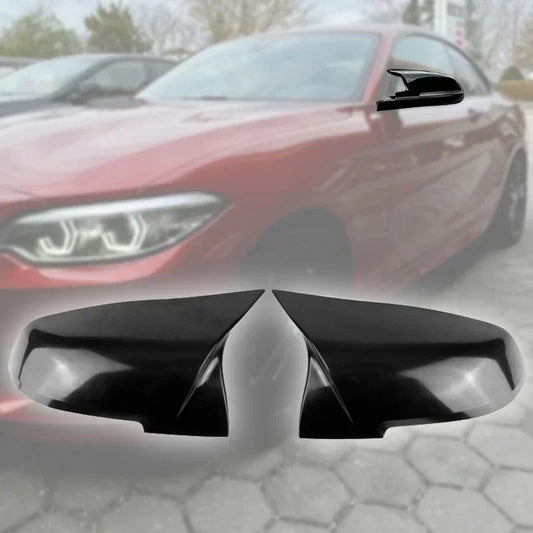 1 Pair ABS & Real Carbon Fiber Rearview Door Mirror Cap Door Mirror Covers for BMW 1 2 3 4 Series X1 F20 F21 F22 F23 F87 M2 F30 F31 F34 F32 F33 F36 E84