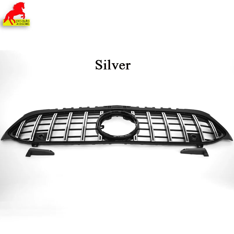 Car Front Bumper Racing Grille Black for Mercedes A Class W177 Hatch V177 Saloon 2019-2023 A180 A200 A250 A35 Except for A45 AMG