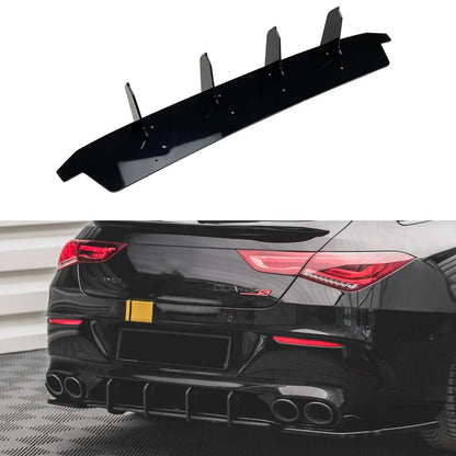 Rear Bumper Diffuser Side Splitters For Mercedes Benz CLA Class C118 CLA35 CLA45 AMG Black Trim Lip Spoiler Cover Car Styling