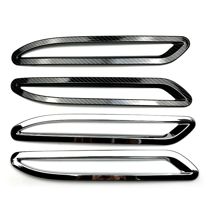 2 Pcs Chrome Rear Tail Fog Light Cover Trim for Mercedes Benz Class A A180L A200L Fog Lamp Chrome Trim Foglight Frame Cover