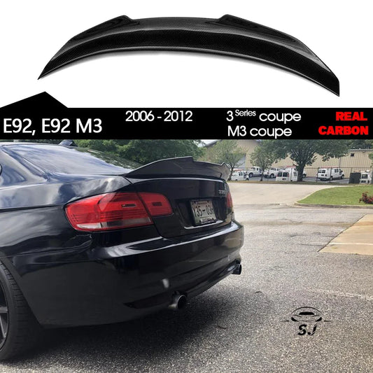 Carbon Fiber Rear Trunk Spoiler Boot Wing for BMW 2006 - 2012 3 Series 2-Door Coupe E92 318i 320i 320d 323i 325i 330i 330d M3