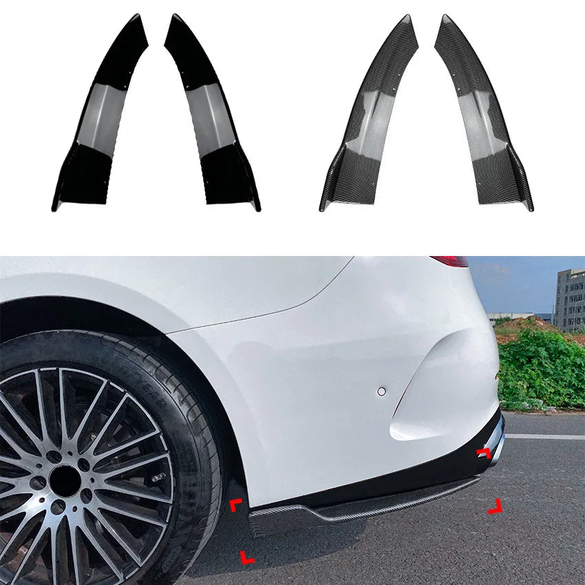 Rear Bumper Canard Splitter Diffuser Side Spoiler Cover for Mercedes Benz C-Class W206 C200 C260 C300 AMG 2022+ Car Accessories