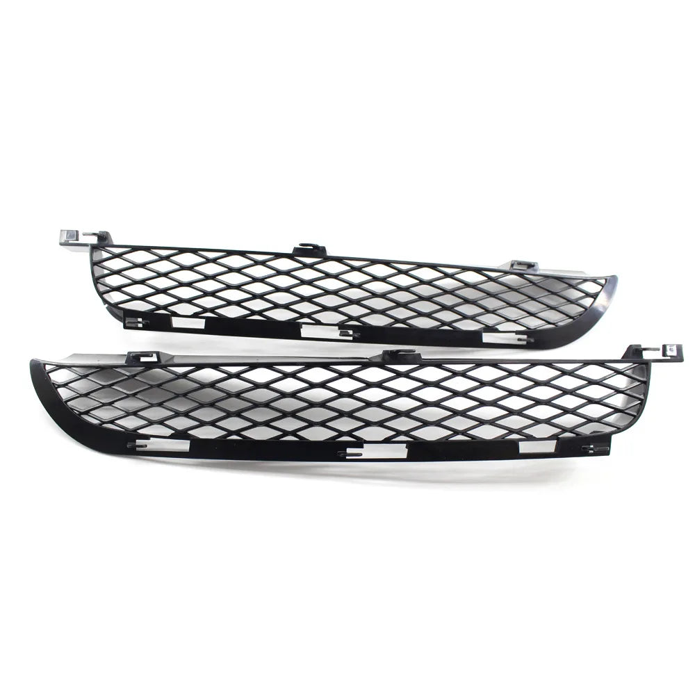 2 PCS Front Bumper Ventilation Grille Mesh Replacement for BMW X5 E53 2004-2006 Front Lower Grill Black Plastic Car Accessories