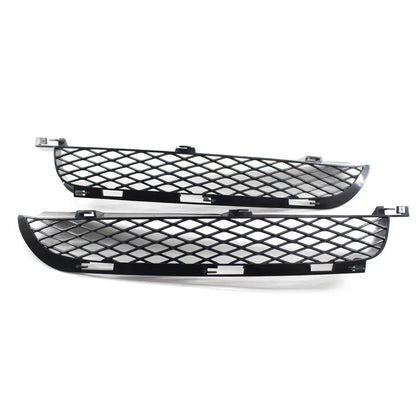 2 PCS Front Bumper Ventilation Grille Mesh Replacement for BMW X5 E53 2004-2006 Front Lower Grill Black Plastic Car Accessories