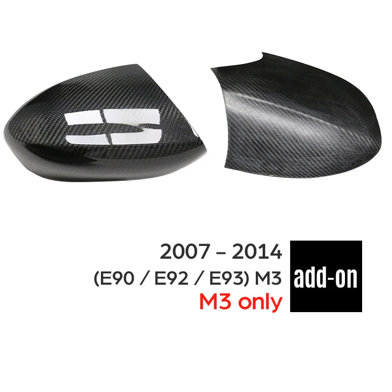 For BMW 1 & 3 Series E8X E9X E87 E82 E81 E88 E90 E91 E92 E93 Pre-LCI & LCI Rear View Side Mirror Cover Carbon Fiber Accessories