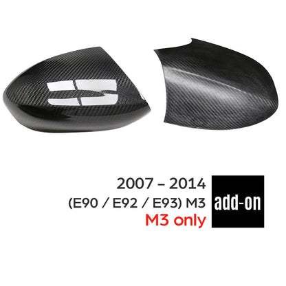 For BMW 1 & 3 Series E8X E9X E87 E82 E81 E88 E90 E91 E92 E93 Pre-LCI & LCI Rear View Side Mirror Cover Carbon Fiber Accessories