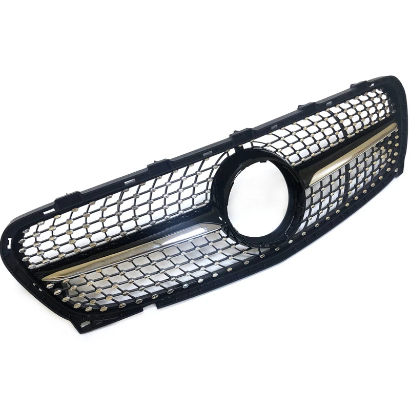 Front Bumper Grill Diamond Grille Mesh For Mercedes GLA Class Pre-facelifted & Facelifted X156 2014-2019 GLA 180 GLA 200 GLA 250