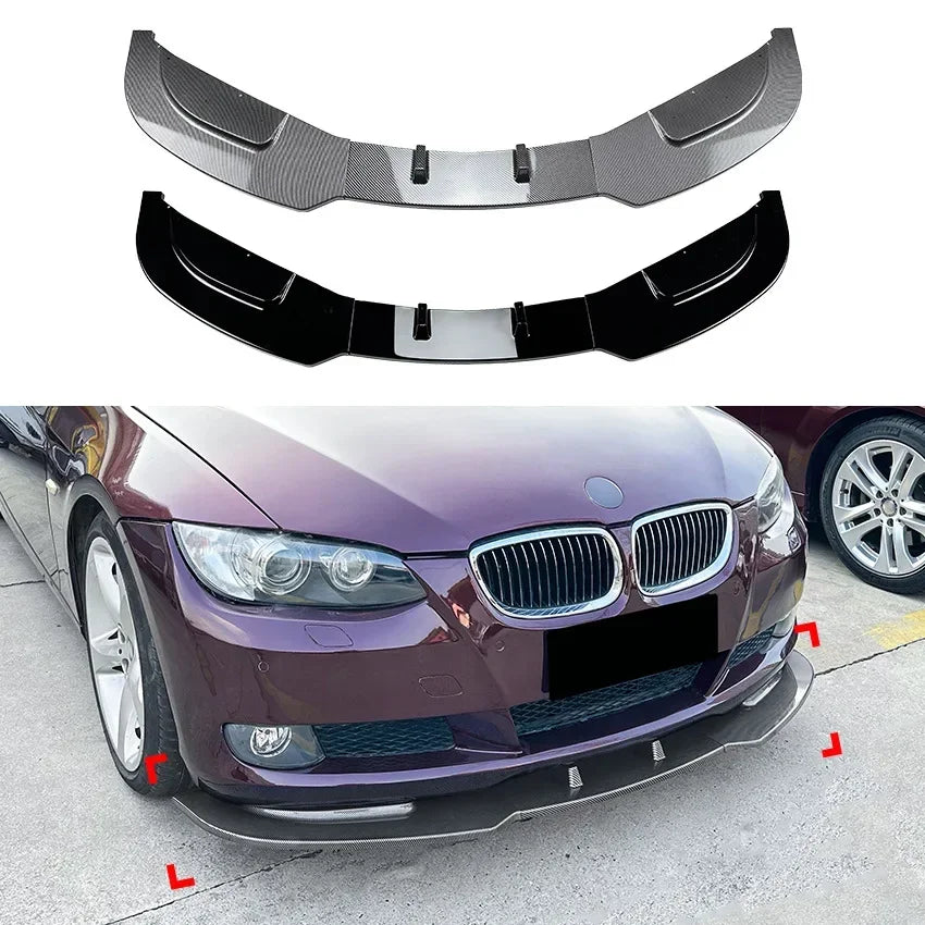 Front Bumper Lip Trim for BMW 3 Series E92 E93 2006-2013 Normal Version Carbon Look Body Kit Guard Splitter Diffuser Car Styling