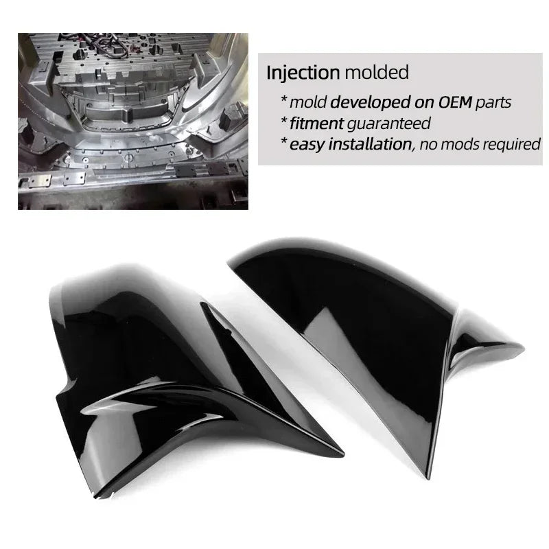 1 Pair ABS & Real Carbon Fiber Rearview Door Mirror Cap Door Mirror Covers for BMW 1 2 3 4 Series X1 F20 F21 F22 F23 F87 M2 F30 F31 F34 F32 F33 F36 E84