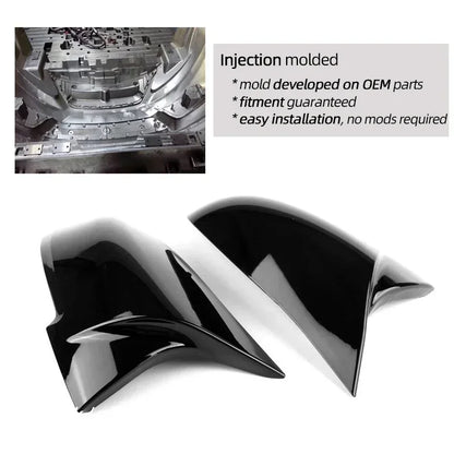 1 Pair ABS & Real Carbon Fiber Rearview Door Mirror Cap Door Mirror Covers for BMW 1 2 3 4 Series X1 F20 F21 F22 F23 F87 M2 F30 F31 F34 F32 F33 F36 E84