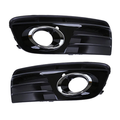 Fog Light Cover Trim Front Bumper Lamp Grille Frame Fit for Audi Q5 2013-2016 Glossy Black Grill ABS Plastic Car Accessories