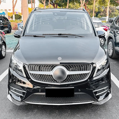 2Pcs Front Bumper Lip Splitter Body Kit for Mercedes Benz V Class W447 V260 AMG Line Spoiler Scratch Protector Car Accessories