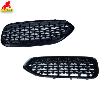 2 Pcs Front Kidney Grill Gloss Black Grille Double Slat for BMW Z4 G29 2019 - 2024 Roadster M40i SDrive 25i Car Style Grills