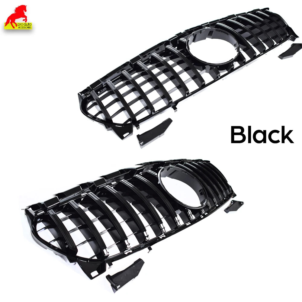 W117 Front Bumper Racing Grill Replacment for Mercedes Benz CLA Class 4-Door Coupe C117 & 5-Door Shooting Brake 2013-2018 CLA 45