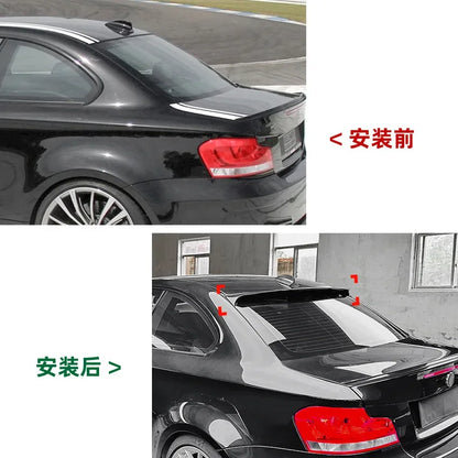 Rear Trunk Spoiler Wing Lip Carbon Look Diffuser for BMW 1 Series E82 Coupe 120i M1 2008-2013 Top Wing Splitter Car Styling