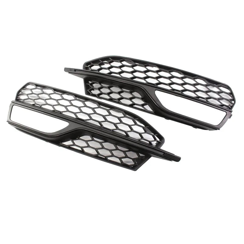 Suitable for 13-16 Audi A3 Sport S3 Front Bumper Fog Light Grille Cover Honeycomb Grill Frame Bumper Mesh Grills Car Accessories