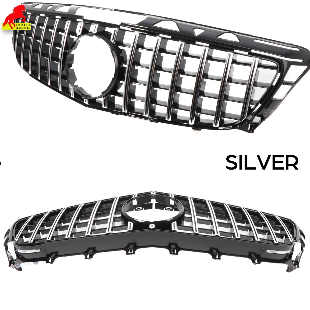 W218 GT Grille Front Bumper Grill Mesh for Mercedes CLS Class C218 X218 2012-2014 CLS400 CLS550 CLS500 Diamond Radiator Grilles