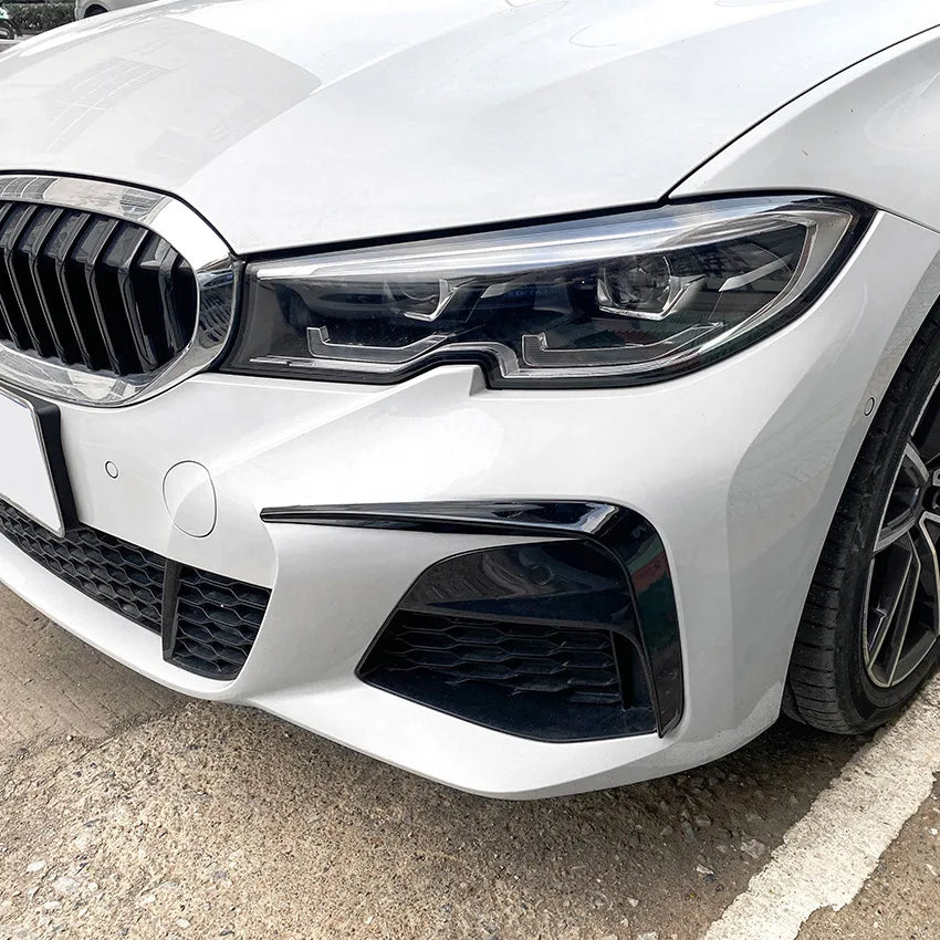 Car Canards Front Bumper for BMW 3 Series G20 M Sport 320i 325i 2019-2022 Spoiler Side Canard Decoration Splitter Cover Trim