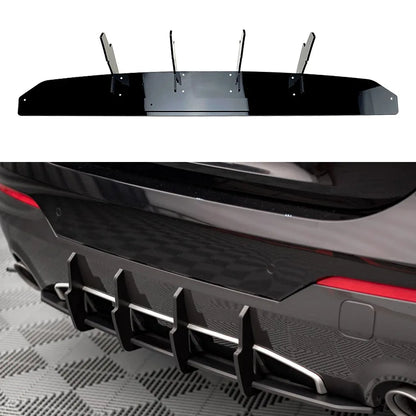 Glossy Black Rear Bumper Lip Diffuser for BMW 4 Series G22 2-Door Coupe 2020+ ABS Plastic Spoiler Splitter Car Bodykit Styling