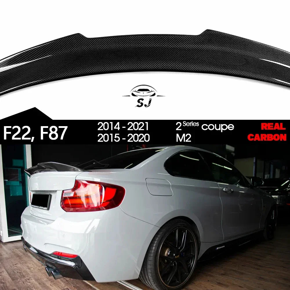 Carbon Fiber Rear Spoiler Wing for BMW 2014 - 2020 2 Series 2-Door Coupe F22 Convertible F23 M2 F87 220d 228i 230i M235i M240i