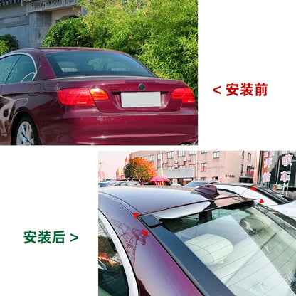 Rear Roof Lip Bumper Trunk Top Wing Spoiler for BMW 3 Series E92 2006-2013 Carbon Look ABS Material Splitter Car Accessories