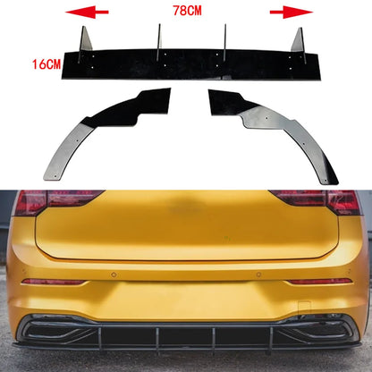 niversal Car Rear Bumper Lip Diffuser for VW Volkswagen Pro Golf MK8 2021+ ABS Back Spoiler Lip Splitter Auto Bumper Protector