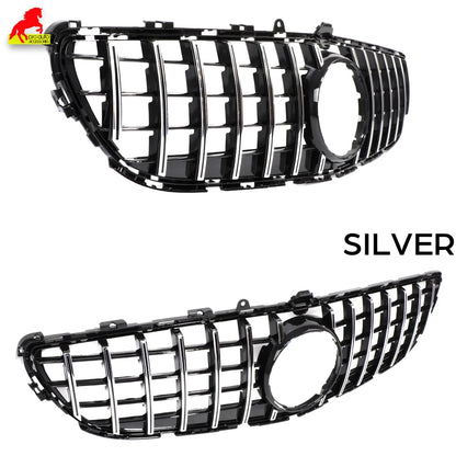 Front Bumper GT Grille suitable for Mercedes CLS Class W218 X218 2015 - 2017 CLS 400 CLS 350 CLS 500 Black Silver Racing Grill