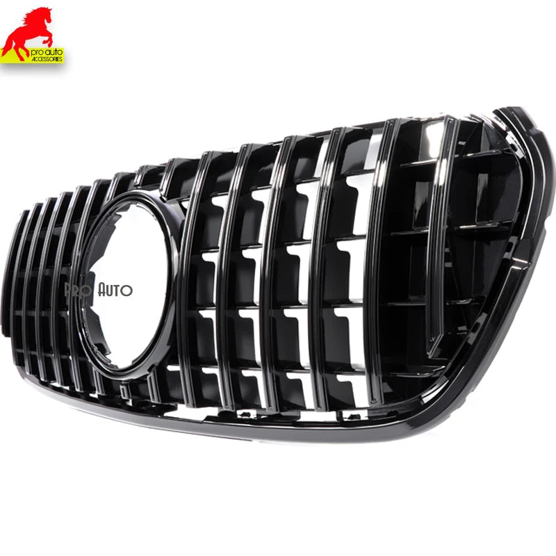 W407 Grills GTR Style Front Bumper Grill for Mercedes X Class 2017-2020 X220d X250d X350d Radiator Grille Mesh Grid Accessories