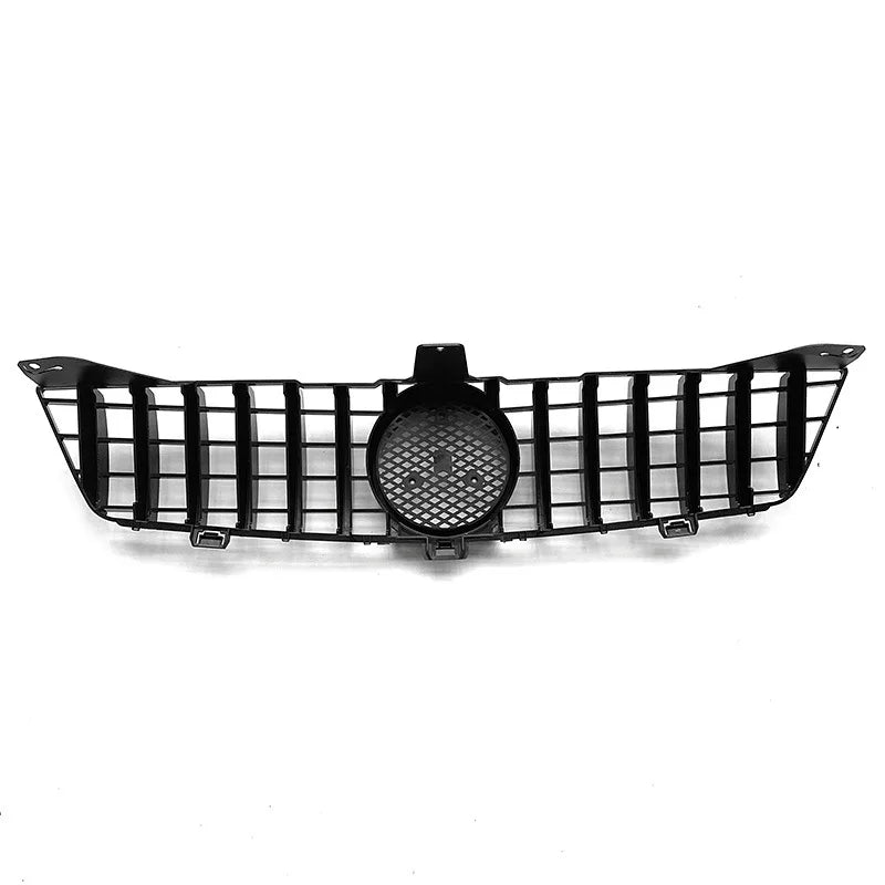 W219 Front Bumper Racing Grill GT Style for Mercedes Benz CLS Class 2005-2011 Black Silver Grilles with Emblem Car Accessories