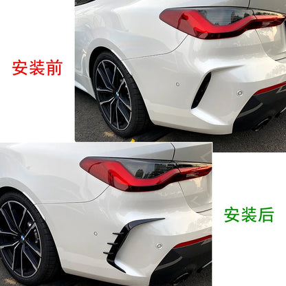 Car Canards Rear Bumper for BMW 4 Series G22 G23 425i 430i M440i M Sport Splitter Spoiler Air Vent Cover Trim Car Accessories