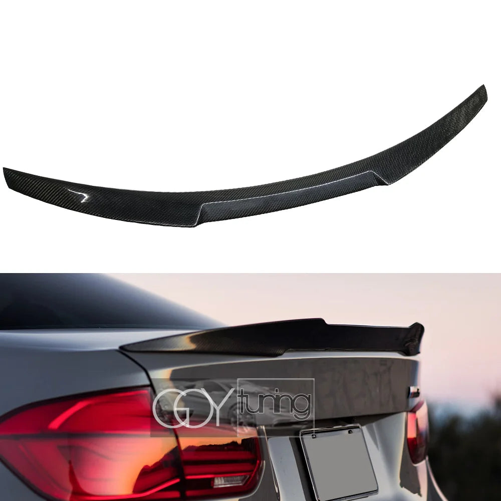 Real Carbon Fiber Rear Trunk Spoiler Boot Wing for BMW F30 3 Series 4-Door Sedan (2012 - 2018) & F80 M3 2015 - 2019